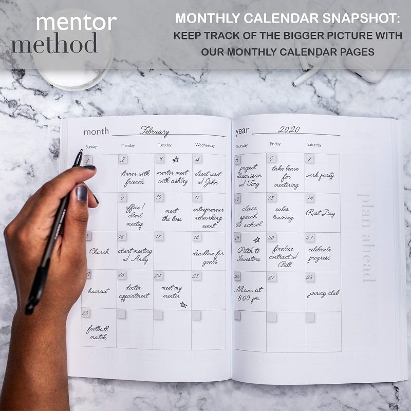 Photo of planner used as a calendar